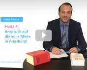 Hartz4 - Anspruch auf volle Miete in Augsburg