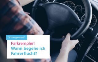 Parkrempler - Wann begehe ich Fahrerflucht?