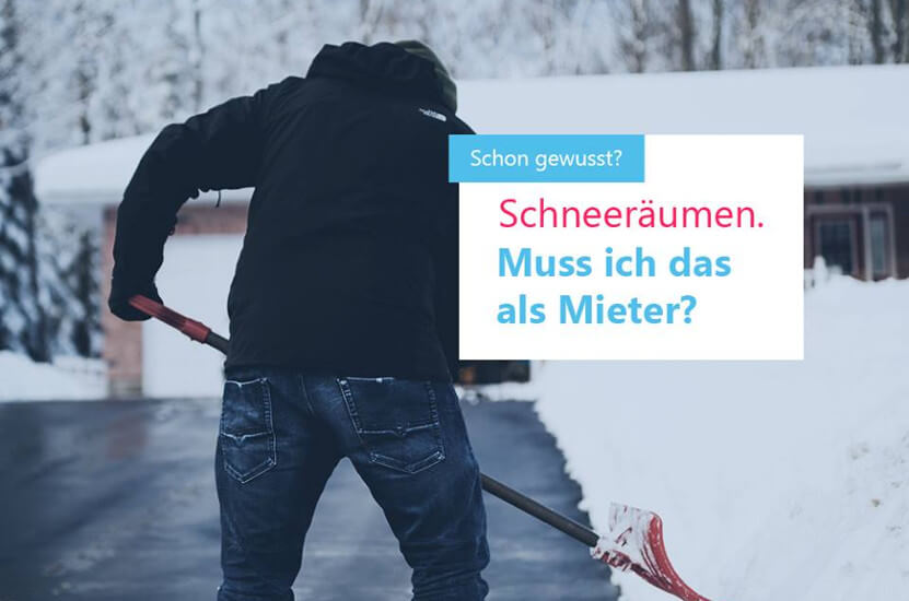 Muss ich als Mieter Schnee räumen?